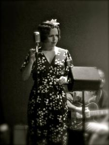 Laura in the jazz lounge at G2B